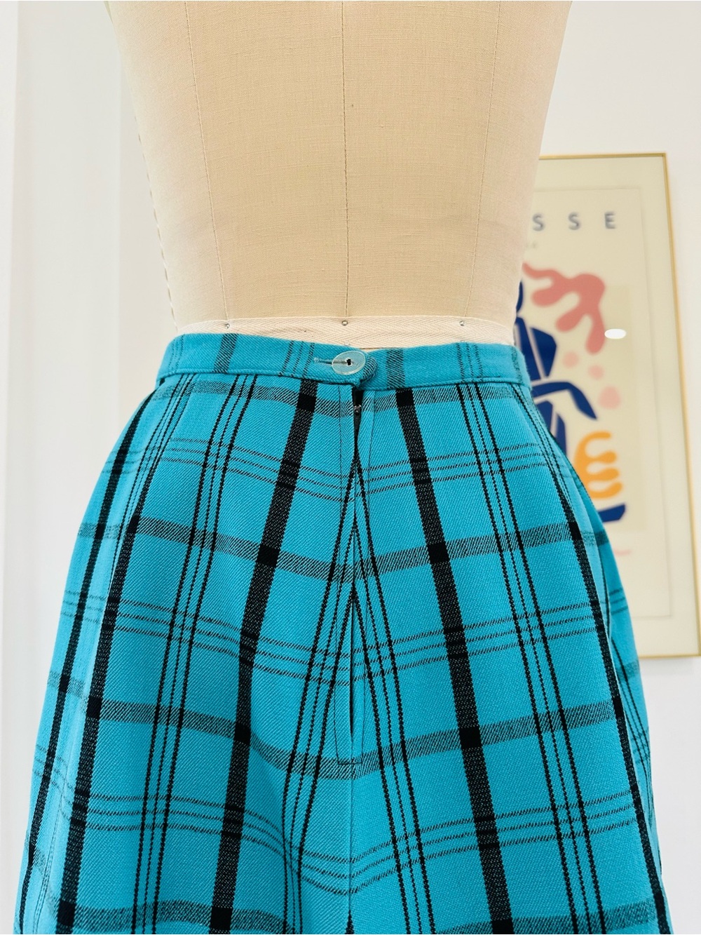 Vintage 60’s/70’s “Mad Men” Plaid Skirt & Jacket Suit - Picture 13 of 16